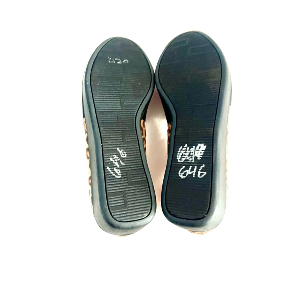Cliffs by White Mountain Hoffman Wedge Loafers with Leopard print Women Size 8